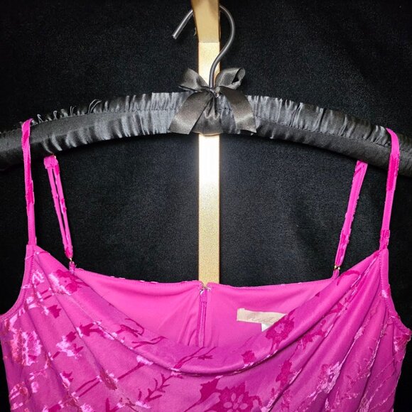NWT HUTCH Brianna Burnout Mini Dress Fuschia L - Picture 4 of 13